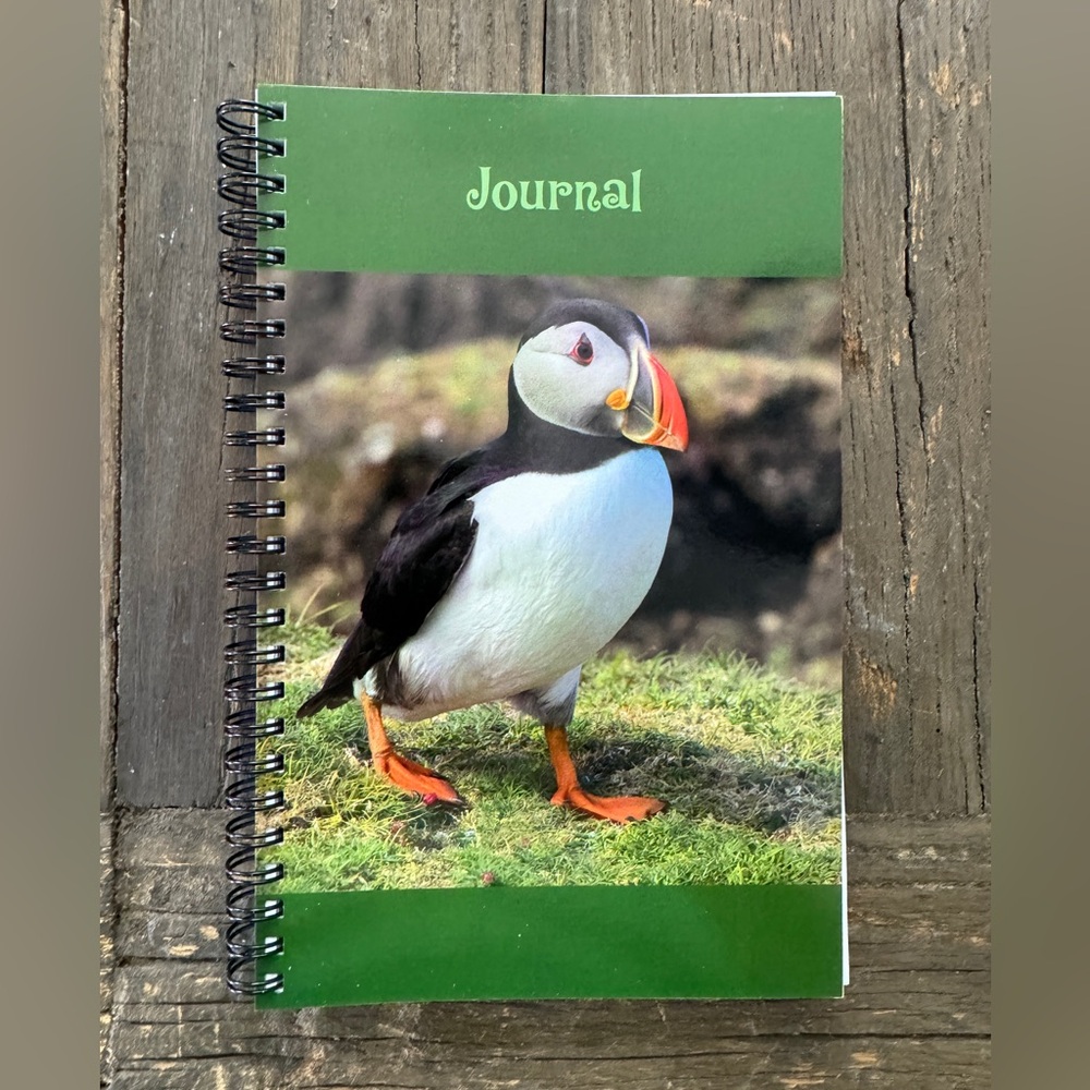 Puffin Journal with blank pages. 6”x8.5”